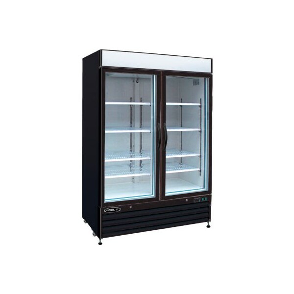 Mvp Group Corporation Kool-It KGF-48 - Freezer Merchandiser, 48 Cu. Ft., 2 Glass Doors, Black, 79-1/2"H x 54"W KGF-48 - main
